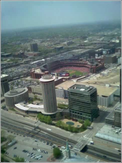 the city form the arch