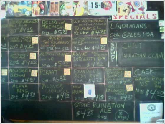 DaveFest beer board