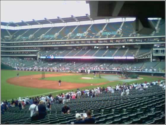 Jacobs Field batting practice