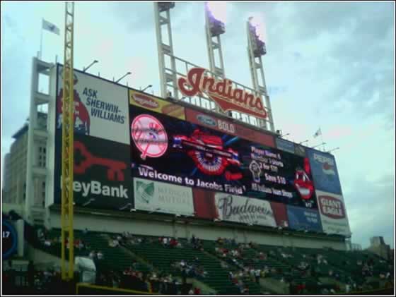 Jacobs Field Scoreboard