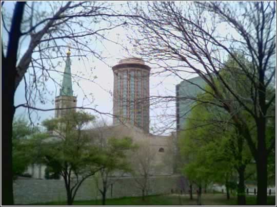 view from the arch grounds