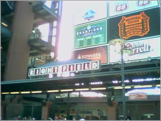 outside Busch Stadium