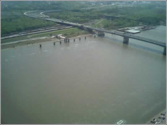 the river from the arch