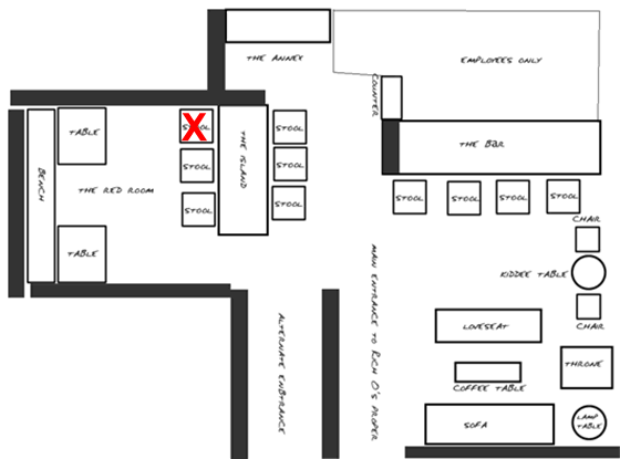 Map of Rich O's